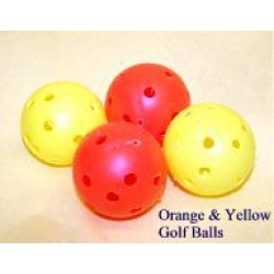 Golf Balls Orange and Yellow