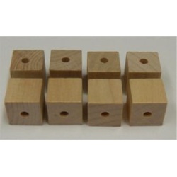 Wood Blocks Natural 1/2 Inch