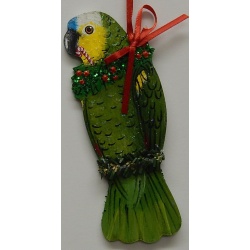 Blue Fronted Amazon Christmas Tree Ornament H-42