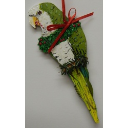 Quaker Parrot Christmas Tree Ornament H-48