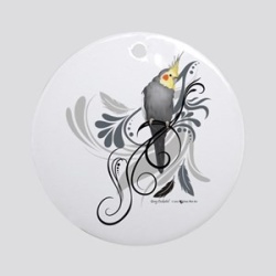 Gray Cockatiel Ornament H-87