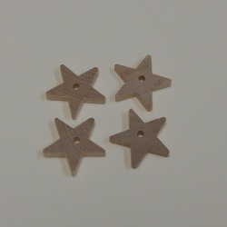 Wood Stars 1 1/2 Inch